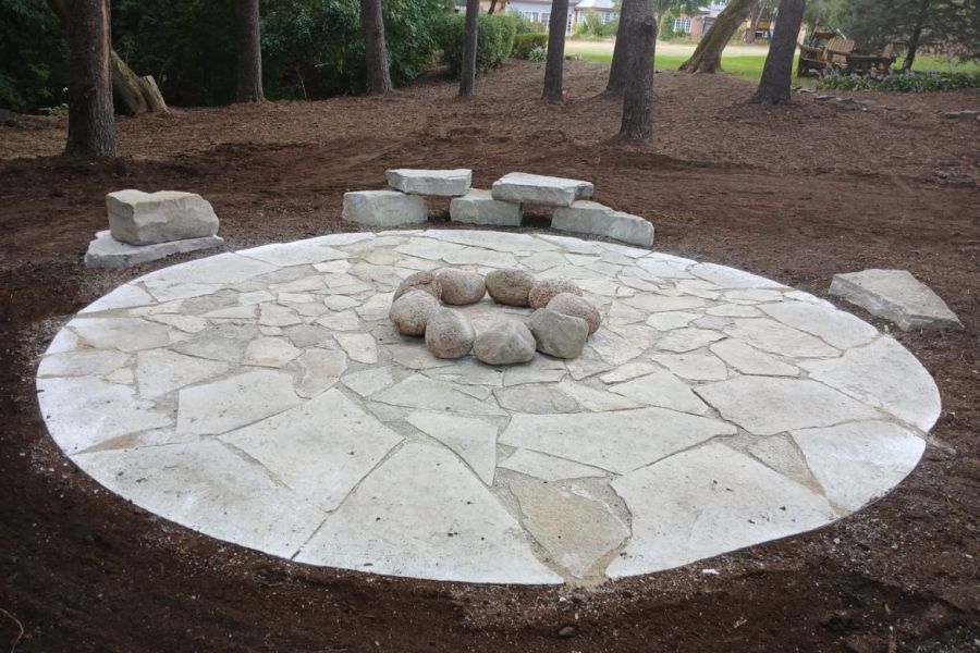 Hardscape Brick Stone Patio Firepit 