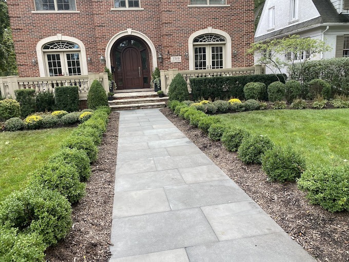 Hardscape Walkway and Landscape Installation 