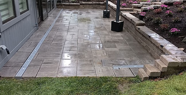 Drainage Channel Drain In Patio 